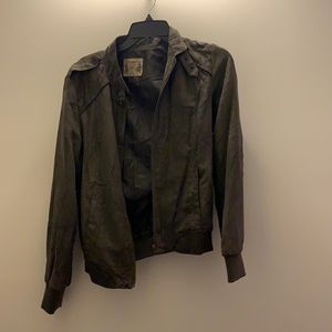 RuffHewn‎ Women Olive Soft Bomber Jacket Size Small
